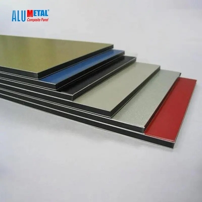 Alumetalは建築材料内部ACPの壁の装飾的なパネルの無光沢色にブラシをかけた