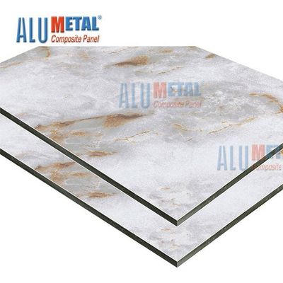 大理石LDPE 0.70mmのPEのアルミニウム合成のパネル シートAcpの壁のクラッディング ナノの2440mm
